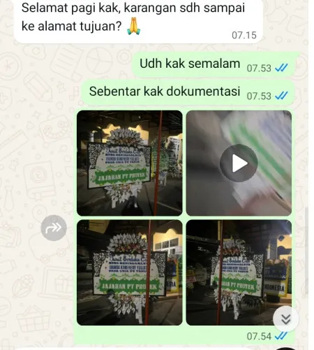Pengiriman Papan Bunga Selamat Brambang Diwek