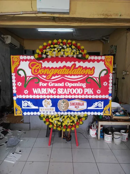 Papan Bunga Ucapan Selamat Brambang Diwek