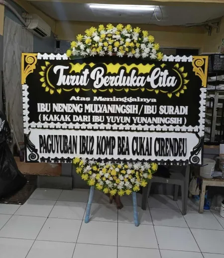 Papan Bunga Duka Brambang Diwek